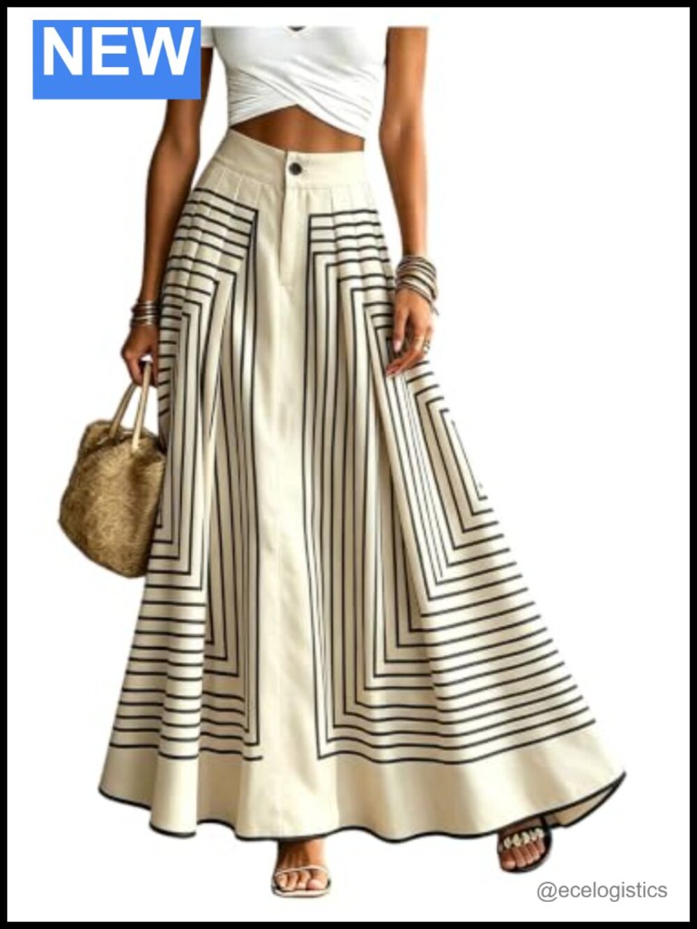 Flowy Pleated Boho Long Maxi Skirt Front Button Teacher Fall Outfit